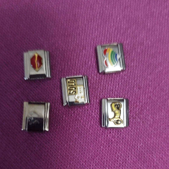 Elegant Silver and Gold Charm Bracelet - Picture 2 of 4